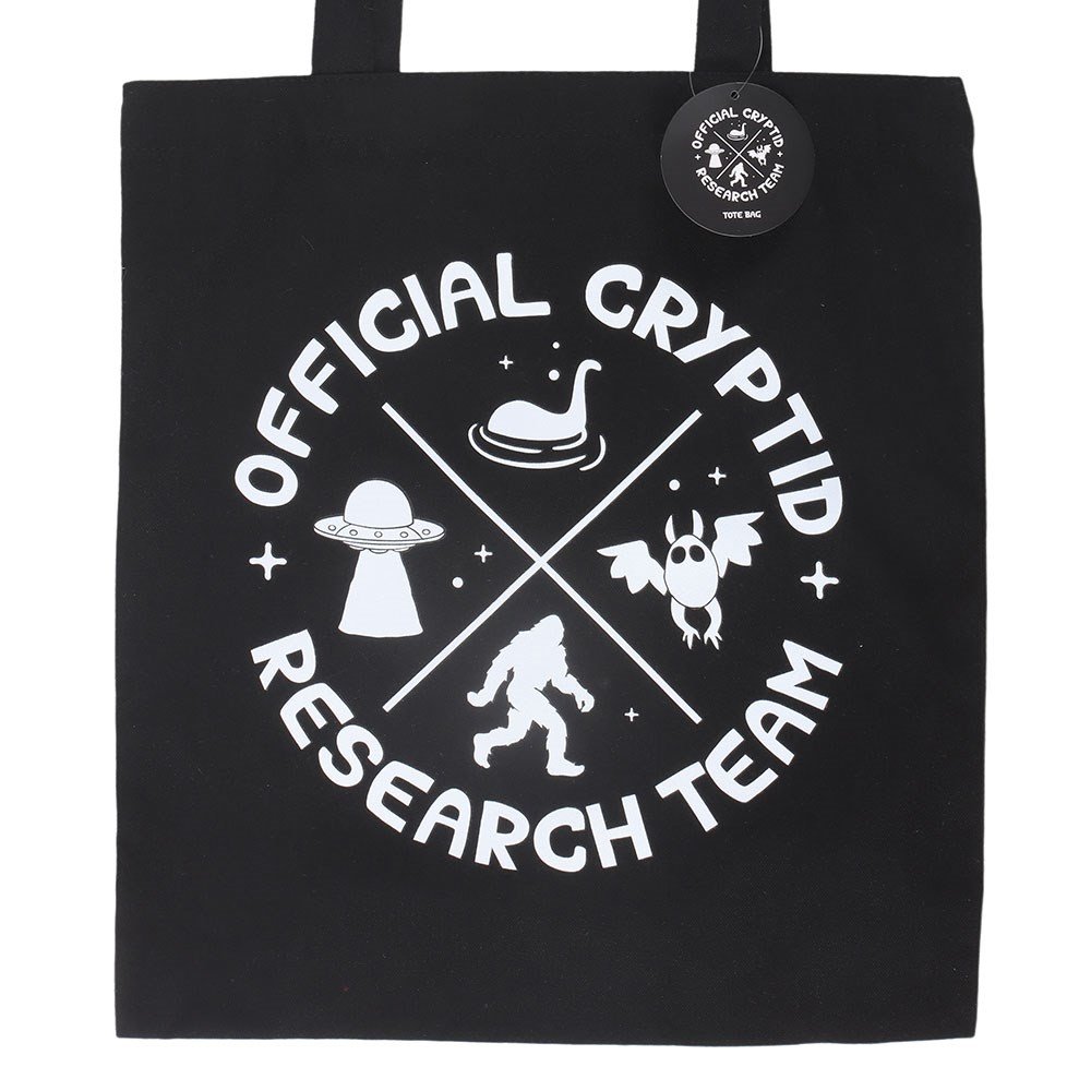 Something Different - Cryptid Research Team Tote bag - Black/White